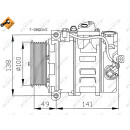 Kompressor, mit PAG Kompressoröl, EASY FIT passend für MERCEDES CLS-Series 3.0D 05- NRF 32216