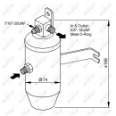 Trockner, ohne Expansionsventil passend für CITROEN Berlingo 1.9D 97- NRF 33145