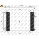 Kondensator, mit Trockner, EASY FIT passend für CITROEN C4 1.6D 07- NRF 35610