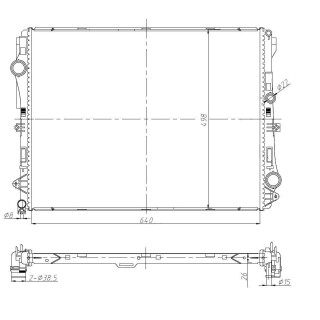 Kühler passend für MERCEDES GLC-Series 2.2D 16- NRF 50041