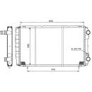 Kühler passend für RENAULT Trafic 2.1D 81- NRF 50403