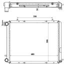 Kühler, EASY FIT passend für RENAULT 19 1.9D 88- NRF 507352