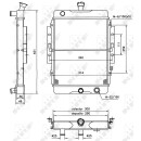 Kühler passend für DAIHATSU Hijet 1.0 93- NRF 52123