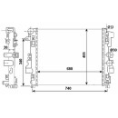 Kühler passend für MERCEDES Vito 2.2D 04- NRF 53801