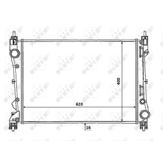 Kühler passend für FIAT Doblo 1.3D 10- NRF 53935