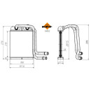 Wärmetauscher, Innenraumheizung, mit Rohr passend für VW Transporter 2.0D 03- NRF 54352