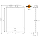 Wärmetauscher, Innenraumheizung, ohne Rohr, EASY FIT passend für RENAULT Kangoo 1.5D 08- NRF 54375