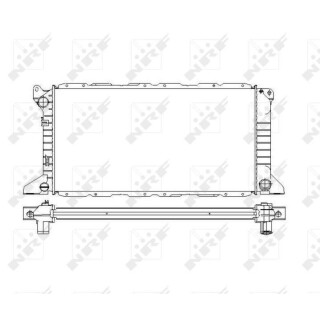 Kühler passend für FORD Transit 2.5D 95- NRF 54754