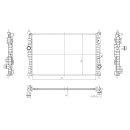 Kühler passend für PEUGEOT 3008 1.2 16- NRF 59302