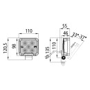 FABRILcar® WorkFAB II LED 2000, 12/24 V,1,5 m,2000...