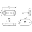 Flatpoint IV LED, 12/24 V, Positionsleuchte, weiß,...