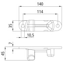 Gegenhalter, BIG 4, rostfrei, zu Spannzapfen 108071596, Ø 27 mm