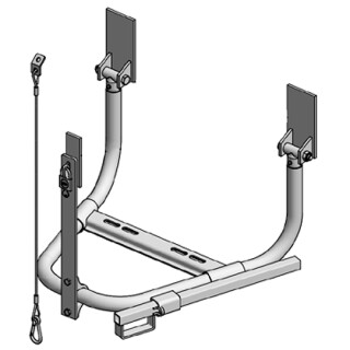 PWP Reserveradhalter Typ 89,Ø 1020- 1090 mm, 900/590/845 mm