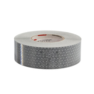 Reflektorklebestreifen, Warnmarkierung, Reflexstreifen REFLEXITE (1Stück, hart, Farbe: weiß) 5cm x 50m