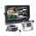 Verdrahtete Kamerasysteme - Komplettset verkabelt mit 10" AHD Quad View Monitor und 1080P HD Inox Kamera