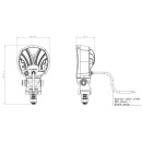 RC 850 LED - LED-ARBEITSSCHEINWERFER KOMPAKT RUND MIT KABEL