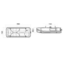 LC8 - Heckleuchte Rechts, zusätzliche Anschlüsse, AMP 1.5 Anschlussstecker hinten