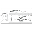 LC11  LED - LED Heckleuchte Links, Kennzeichenleuchte, HDSCS 8-polig Anschlussstecker seitlich