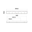 BL15 LED - LED Mehrkammerleuchte Links mit DT4 Anschlussstecker Fixierung hinten