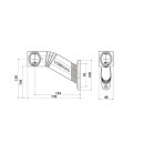 FA3 LED - LED Umrissleuchte Rechts 12/24V Weiß +...