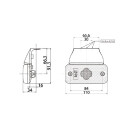 SMD98 LED - LED Seitenansicht Positionsleuchte 24V gelb