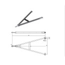 Zuggabel, Deichsel GNZ 27 1800/980/100/30/40 JOST...