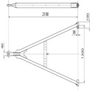 Zuggabel GNZ 27 gerade, UNP, MB, 2100/1300/100/30 mm,...