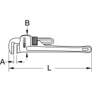 Aluminium-Einhand-Rohrzange, 1.1/2" - KS Tools 111.3100