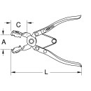 Schlauchschellenzange, 200mm - KS Tools 115.1057