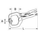 Schweiß-Klammer-Gripzange, beweglichen Spannbacken 0-35mm - KS Tools 115.1073