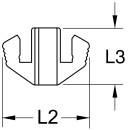 Crimpeinsatz für ungeschirmte WE-Stecker 8P8K / RJ45...