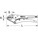 Gripzange, gerade Backen, 45,5mm, L=225mm - KS Tools 115.1502