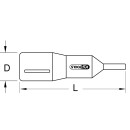 1/2" Bit-Stecknuss mit Schutzisolierung für...