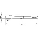 1/2" Drehmomentschlüssel mit Schutzisolierung und Umschalt-Ratschenkopf, 5-50Nm - KS Tools 117.1300