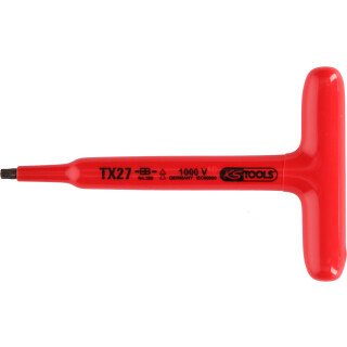 T-Griff-Torx-Stiftschlüssel mit Schutzisolierung, T25, 160 mm - KS Tools 117.2415