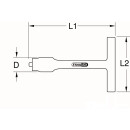 3/8" Festeingestellter T-Griff-Drehmomentbegrenzer...