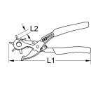 Revolverlochzange, hebelübersetzt, 250mm - KS Tools 118.0043