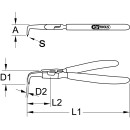 Aussen-Sicherungszange, abgewinkelt, 12-25 mm - KS Tools 119.2052