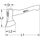 Handbeil mit Hickorystiel, 600g - KS Tools 140.2062