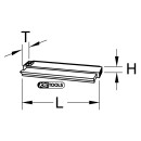 Konturen-Lehre, Kunststoff, 280 mm lang - KS Tools 140.2147