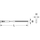 Flach-Nadelfeile, 5x1mm - KS Tools 140.3051