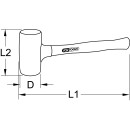 Rückschlagfreier Schonhammer, 500g - KS Tools 140.5252