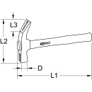 Klauenhammer mit Hickorystiel, 700g - KS Tools 142.2008