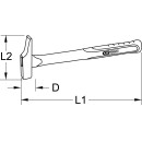 Schreinerhammer, französische Form, 200g - KS Tools 142.2021