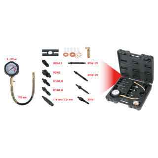 Kompressions-Druckprüfgerät, 13-tlg - KS Tools 150.1680