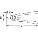 Langarm-Handnietzange, 410mm - KS Tools 150.9530