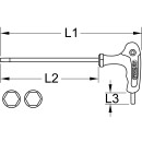 T-Griff-Innensechskant-Schlüssel, 9/64" - KS Tools 151.2845