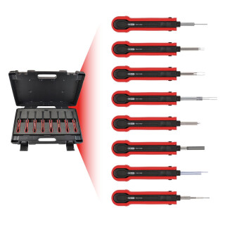 PKW-Entriegelungswerkzeug-Satz für die neue Fahrzeuggeneration, 8-tlg - KS Tools 154.0140