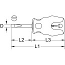 ERGOTORQUEplus Schlitz-Schraubendreher, kurz, 8mm - KS Tools 159.1124