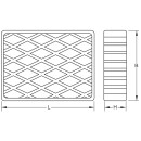 Gummiauflage 03 für Hebebühnen, 160 x 120 x 40...